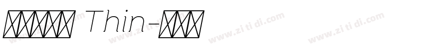 辰宇落雁體 Thin字体转换